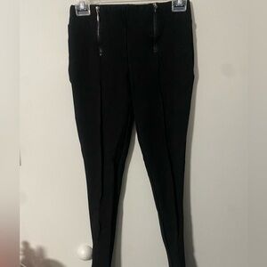 Romeo & Juliet Couture Black Leggings with Zippers